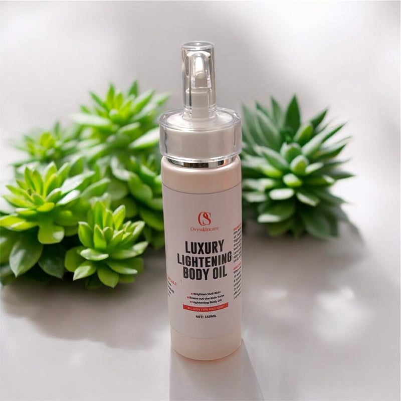 Luxury white lightening body oil