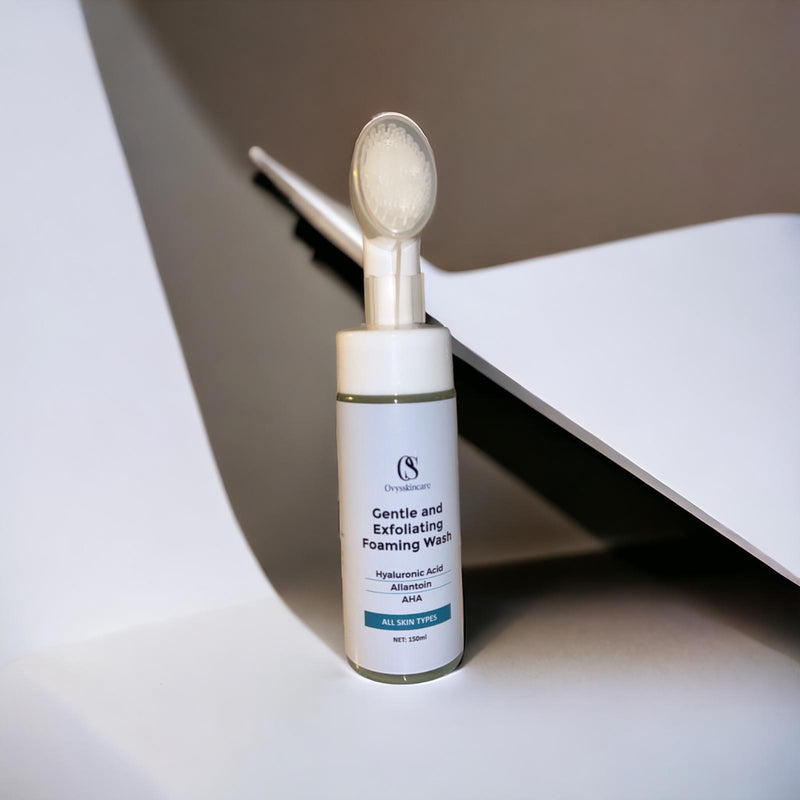 Gentle face wash with brush